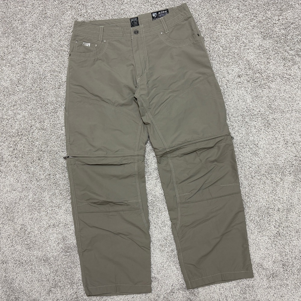 KUHL Pants Liberator Convertible Zip Off Stealth Mens 34x32 (Act 34x28)
